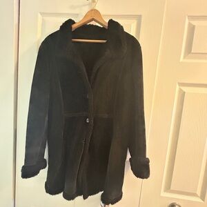 Vintage Searle Shearling Leather Coat